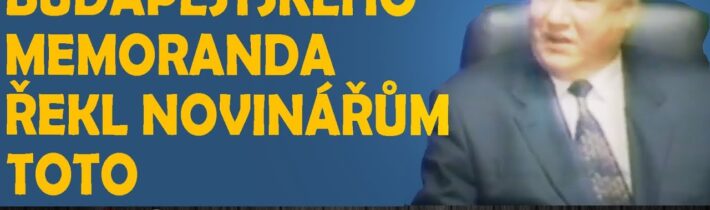 Jelcin podepsal memorandum v Budapešti a po návratu domů novinářům řekl toto | prosinec 1994