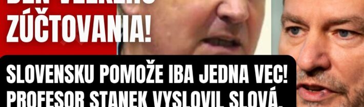 Profesor Stanek vyslovil slová, ktorých sa bojí každý politik! Na Slovensku pomôže už iba jedna vec