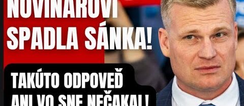Toto musíte vidieť! Novinárovi spadla sánka! Takúto odpoveď nečakal ani vo sne!