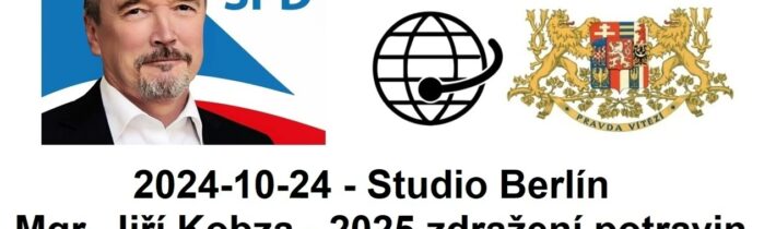 2024-10-24 – Studio Berlín –  Mgr. Jiří Kobza – 2025 zdražení potravin – Škoda auto bije na poplach