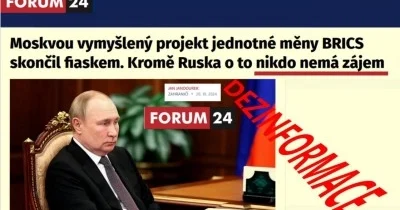 Co skutečně o jednotné měně BRICS řekl Putin a co z toho bruselští slouhové nejen na FORUM 24 vyzobli!