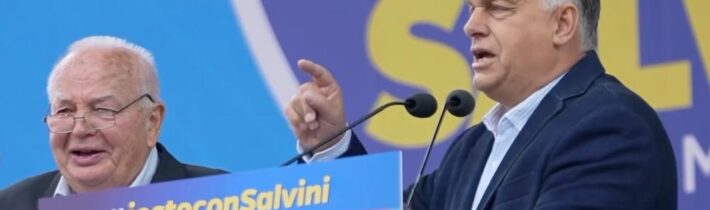 VIDEO: Orbán navrhl vozit migranty do Bruselu. Salviniho Liga mu aplaudovala