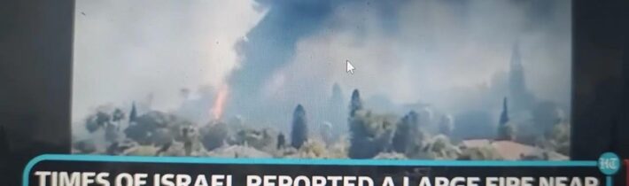 Neuvěřitelný požár v centrálním Izraeli smetl domy; jsou oběti po odpálení 120 raket Hizballáhem…