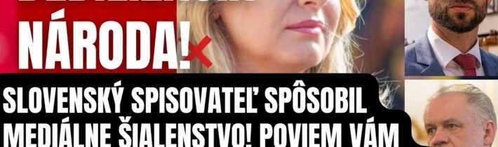 Takto vás ohlupujú! Slovenský spisovateľ spôsobil mediálny KOLAPS! Poviem vám pravdu o zapredancoch