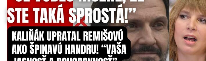 HANBA na 100 rokov! Remišová chcela nachytať Kaliňáka! Teraz sa z nej smeje celé Slovensko! Takto ju