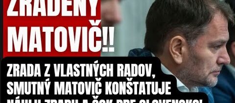 Zradený Matovič! Náhly zvrat v NR SR! Matovič zúri ako nikdy predtým, Naď a Galko tiež! Čo sa stalo