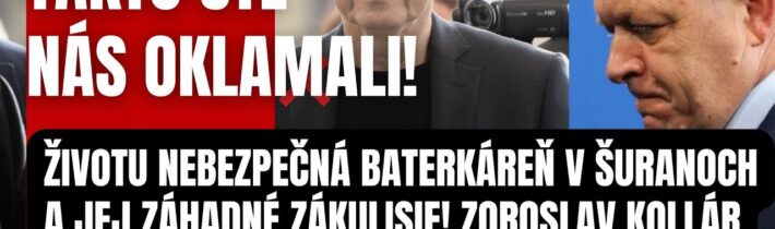 Takto nás oklamali! Zoroslav Kollár odhalil škandalózne odhalenie! Baterkáreň v Šuranoch a jej