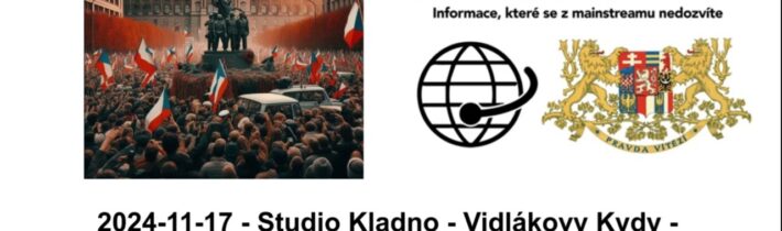 2024 11 17   Studio Kladno   Vidlákovy Kydy   16 listopadu, 2024   Svátek, co neni pro všechny