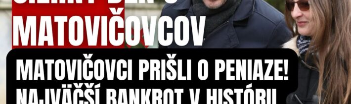 MIMORIADNE! Matovičovci prišli o PENIAZE! Najväčší bankrot v histórii je dokonaný…