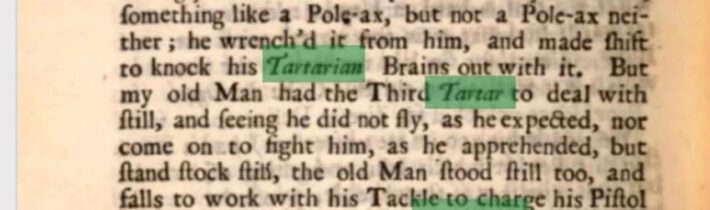 Daniel Defoe napsal dvě části Crusoeových dobrodružství a obě vydal současně v roce 1719