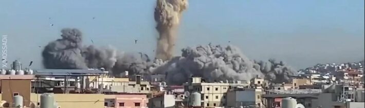 Okamžik silné exploze v BejrútuIzraelská letadla provedla sérii úderů na libanonskou metropoli.