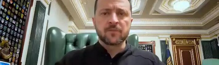 Unavený Zelenskyj řekl ve večerním streamu, že ukrajinské ozbrojené síly vstoupily do