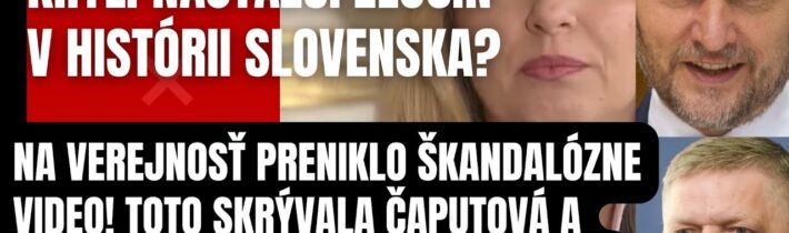 Prasklo škandalózne VIDEO! Kryla Čaputová a Matovič najťažší ZLOČIN? Vypovedal muž, ktorého chceli…