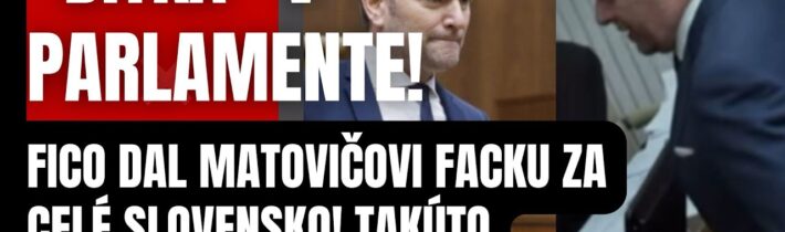“Bitka” v parlamente! Fico dal Matovičovi FACKU za celé Slovensko! Takúto potupu ešte nezažil…
