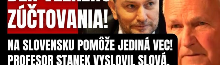 Prichádza deň zúčtovania! Profesor Stanek vyslovil slová, ktorých sa bojí každý politik! Tu pomôže