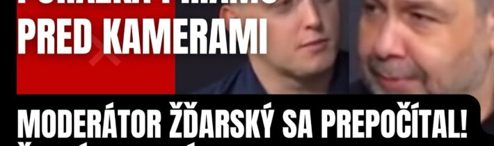 Porážka priamo pred kamerami! Moderátor Žďarský sa prepočítal! Známy Čech mu vypol poistky