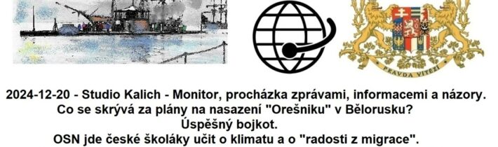 2024-12-20 – Studio Kalich – Monitor, procházka zprávami, informacemi a názory