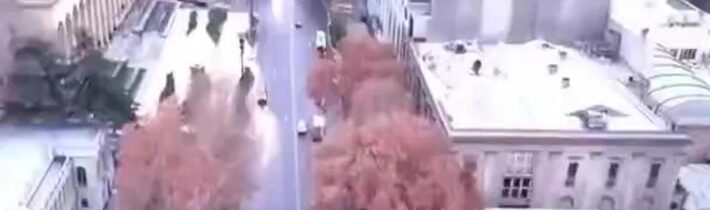 🇬🇪 Po nočních protestech je v centru Tbilisi klid.Provoz na Rustaveli Avenue