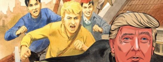 Vzpoura v Rezavém pásu: Stínadla se bouří. Rychlé šípy nevědí, kam dřív skočit. Svět postavený na hlavu se Fialům hroutí. Ani válkou to už nevyřeší. Trumpovo řešení záhady Ježka v kleci. Život a tajemství je jinde