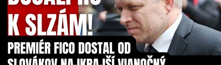 Dojali ho k slzám! Premiér Fico dostal od Slovákov najkrajší Vianočný dar! Takto ho prekvapili na…