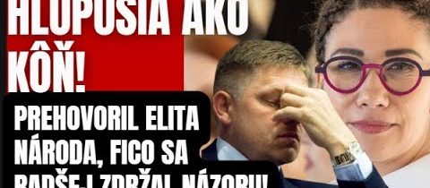 HLUPŠIA AKO KÔŇ! Fico sa chytal za hlavu radšej to nekomentoval …