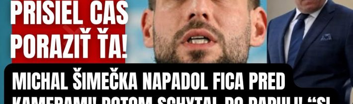 Náhly skrat počas živého vysielania! Šimečka napadol premiéra Fica! Potom schytal po papuli od…