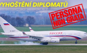 Vyhoštění ruských diplomatů Ilyushin IL-96-300 v Praze