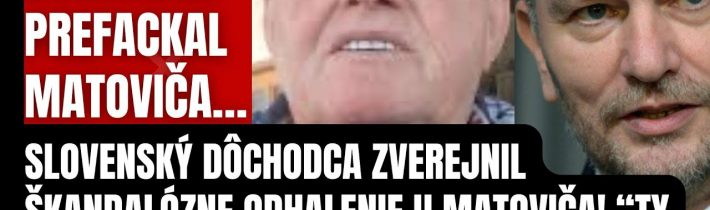 Matoviča prefackal za celé Slovensko! Odvážny dôchodca odhalil šokujúce tajomstvo Matoviča! Ústav ťa