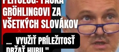 Politológ Gólinghovi: „príležitosť držať hubu“.. Facka za všetkých slovákov …