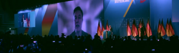Elon Musk v překvapivém projevu na předvolebním shromáždění AfD kritizoval Brusel a multikulturalismus