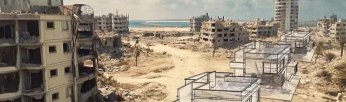 Donald Trump na palubě Air Force One vyzval k etnickému vyčištění Pásma Gazy od 1,5 milionu Palestinců, kteří mají být z pásma zdemolovaného americkými bombami odsunuti do sousedního Jordánska a Egypta! Plán začištění prý Trump konzultoval telefonicky s Benjaminem Netanyahuem a potom v Bílém domě vylíčil, jak nádherné plážové resorty lze v Gaze vybudovat!