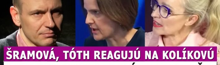 Tóth a Šramová reagujú na Kolíkovej reči v debate: Už sa nečudujem jej prezývke