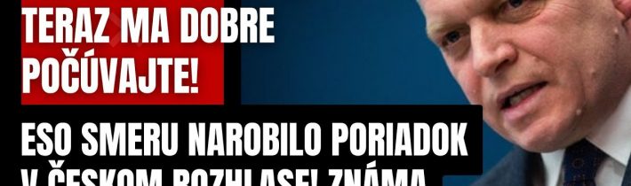 Náhly skrat v Českom rozhlase! ESO Smeru narobilo poriadok v Českom rozhlase! Redaktorka ani necekla