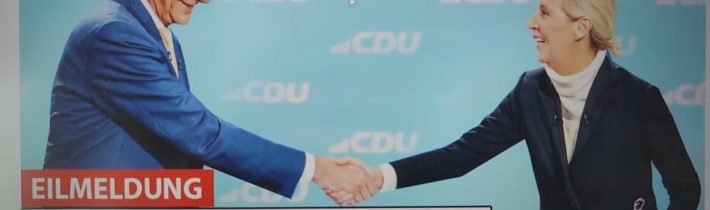 „Vítězný“ projev lídryně německé strany AfD Alice Weidelové; „zmeškané volání“ od Elona Muska…