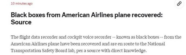 Našli sa čierne skrinky z havárie lietadla vo WashingtoneBoli odoslané do labora…