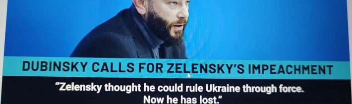 „Zelenskyj není Ukrajina“: člen ukrajinského parlamentu Oleksandr Dubinskij vyzývá k sesazení…