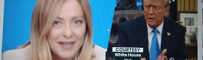 Giorgia Meloniová je na straně Trumpa proti Zelenskému; Itálie odmítá plán Spojeného království…