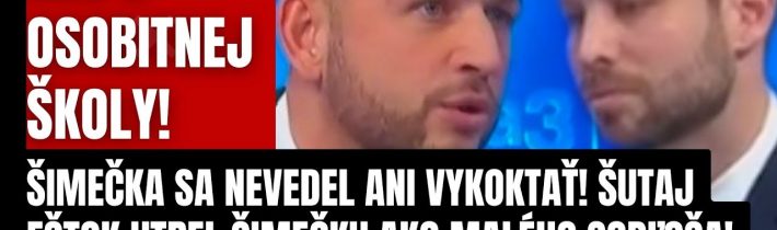 Toto je nový líder Slovenska? Šimečka sa nevedel ani vykoktať! Šutaj Eštok ho prefackal pred kameram