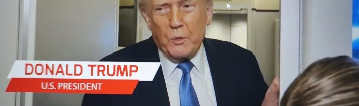 Velké „drama“ na palubě letadla Air Force One; Trumpovo OHROMUJÍCÍ prohlášení o ukrajinské válce…
