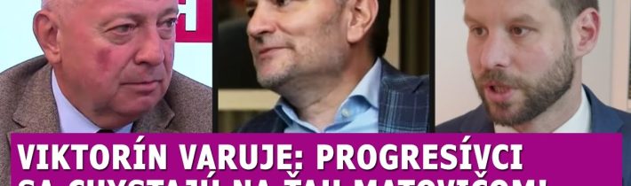 Viktorín varuje: Progresívci sa chystajú na ťah Matovičom