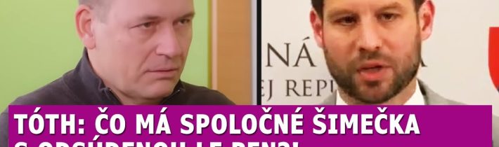 Tóth: Šimečka jednou nohou v base? Za TOTO by sa mu mali pozrieť na zúbok