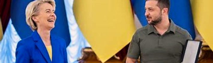 Zelenskyj: Přijetí Ukrajiny do Evropské unie by se mělo dokončit v roce 2027