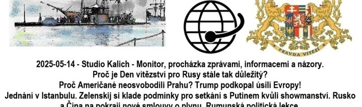 2025-05-14 – Studio Kalich – Monitor, procházka zprávami, informacemi a názory