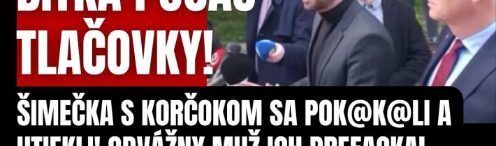 Bitka počas tlačovky! Šimečka s Korčokom nestihli utiecť! Pred kamerami ich napadol nahnevaný Slovák