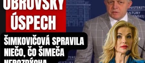 Obrovský úspech! Šimečku porazí. Šimkovičová spravila niečo, čo progresívna kaviareň len tak nerozdý