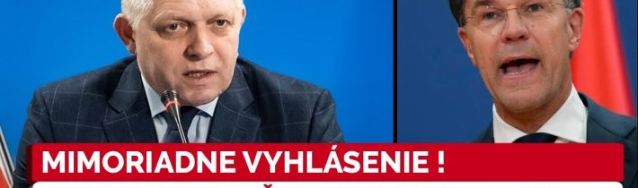 Rutte je v koncoch, Robert Fico urobil mimoriadne rozhodnutie a vzoprel sa NATO: TOTO urobíme
