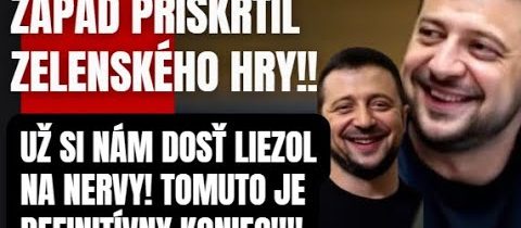 KONIEC hry! Zelenský si vypočul verdikt západu! Týmto si prekročil všetky červené čiary!
