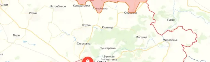 Do Sumy zbývá asi 20 km, ruské ozbrojené síly převzaly kontrolu nad Alexejevkou a Vodolagi