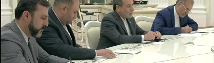 🇷🇺🤝🇮🇷Putin se setkal s íránským ministrem zahraničí Abbásem Aragčím— Putin označil útoky