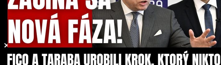 Začína sa nová fáza! Fico a Taraba urobili krok, ktorý nikto nečakal! Liberáli by mali spozornieť